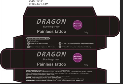 Labeling (Dragon Numbing Cream Labeling03)